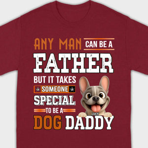 Custom Frenchie Lover Sweatshirt - Any Man Can Be A Father For Dog Daddy