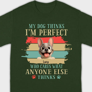 Personalized Hoodie with French Bulldog – My Dogs Think I'm Perfect Gift
