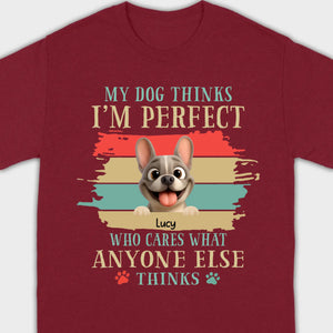 Personalized Hoodie with French Bulldog – My Dogs Think I'm Perfect Gift