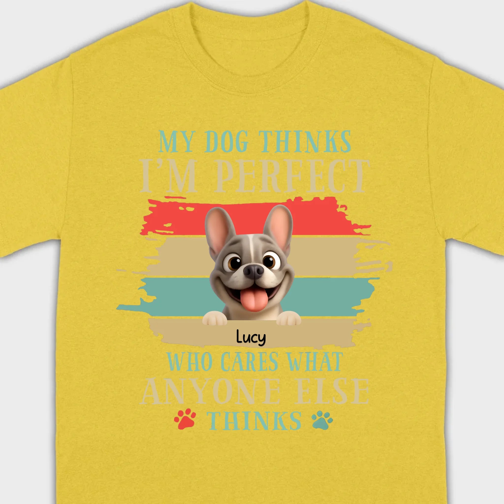 Personalized Hoodie with French Bulldog – My Dogs Think I'm Perfect Gift