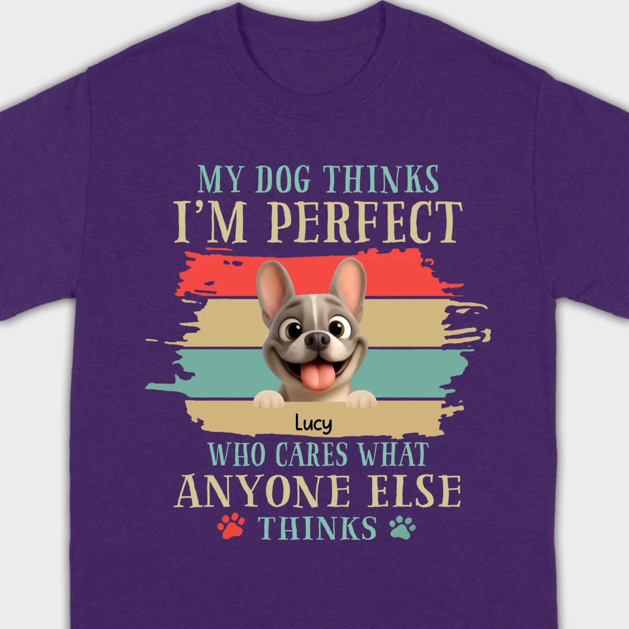 Personalized Hoodie with French Bulldog – My Dogs Think I'm Perfect Gift