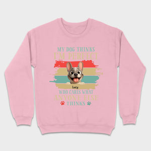 Personalized Hoodie with French Bulldog – My Dogs Think I'm Perfect Gift