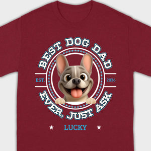 Bespoke French Bulldog Basic Tee – Custom Name Best Dog Dad Ever