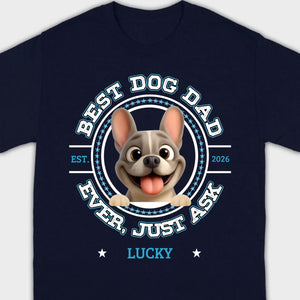 Bespoke French Bulldog Basic Tee – Custom Name Best Dog Dad Ever