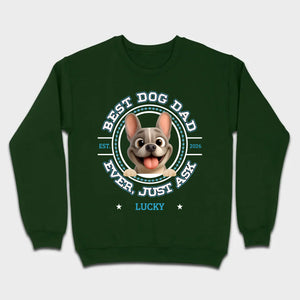 Bespoke French Bulldog Basic Tee – Custom Name Best Dog Dad Ever