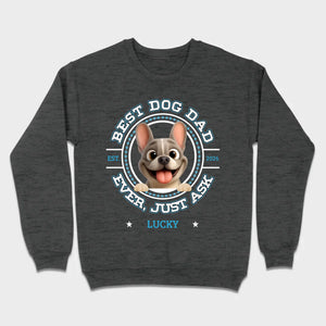 Bespoke French Bulldog Basic Tee – Custom Name Best Dog Dad Ever