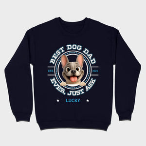 Bespoke French Bulldog Basic Tee – Custom Name Best Dog Dad Ever