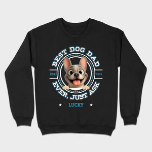 Bespoke French Bulldog Basic Tee – Custom Name Best Dog Dad Ever