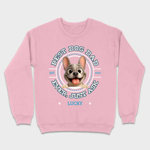 Bespoke French Bulldog Basic Tee – Custom Name Best Dog Dad Ever