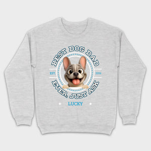 Bespoke French Bulldog Basic Tee – Custom Name Best Dog Dad Ever
