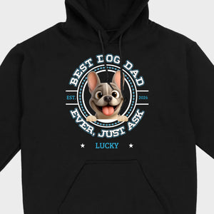 Bespoke French Bulldog Basic Tee – Custom Name Best Dog Dad Ever