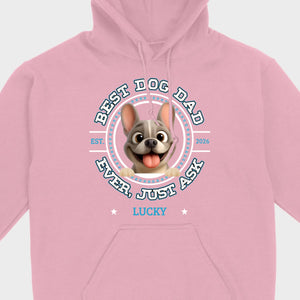 Bespoke French Bulldog Basic Tee – Custom Name Best Dog Dad Ever