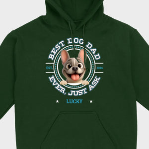 Bespoke French Bulldog Basic Tee – Custom Name Best Dog Dad Ever