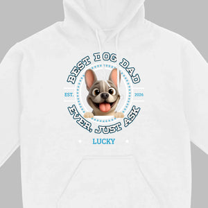 Bespoke French Bulldog Basic Tee – Custom Name Best Dog Dad Ever