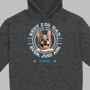 Bespoke French Bulldog Basic Tee – Custom Name Best Dog Dad Ever