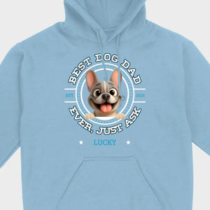 Bespoke French Bulldog Basic Tee – Custom Name Best Dog Dad Ever