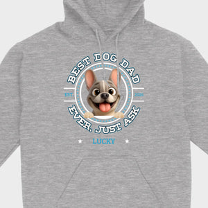 Bespoke French Bulldog Basic Tee – Custom Name Best Dog Dad Ever
