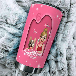 Custom Frenchie Tumbler – Best Dog Mom Ever Gift For Dog Lovers