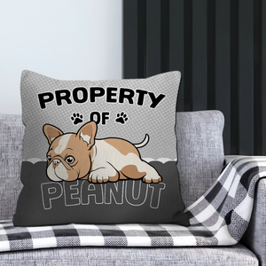 Customized French Bulldog Throw Pillow – Funny Lazy Puppy