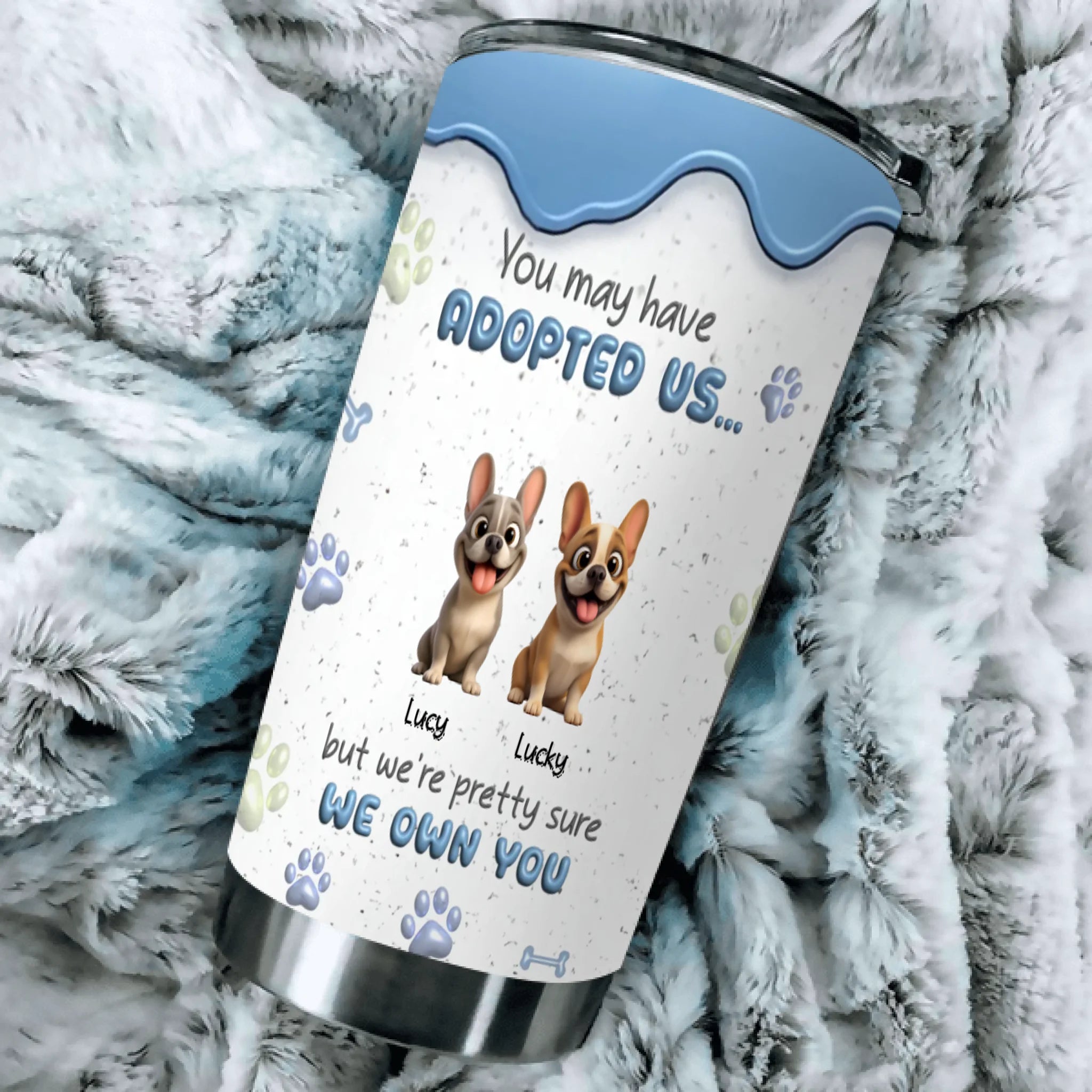 Custom Frenchie Tumbler – 