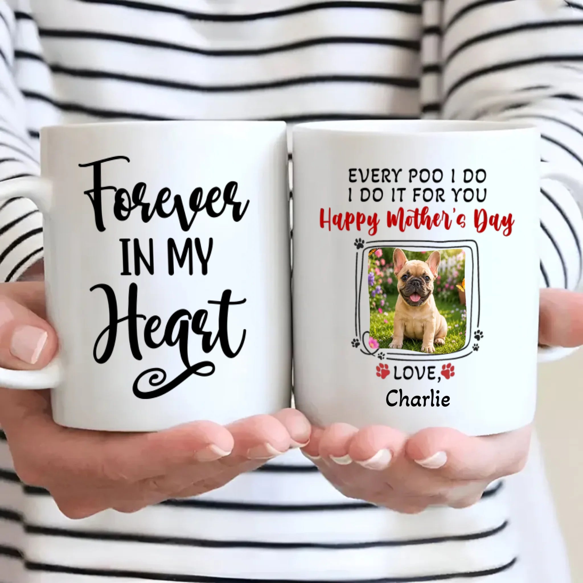 Customized French Bulldog Mug – Every Poo I Do Dog Mom Gift