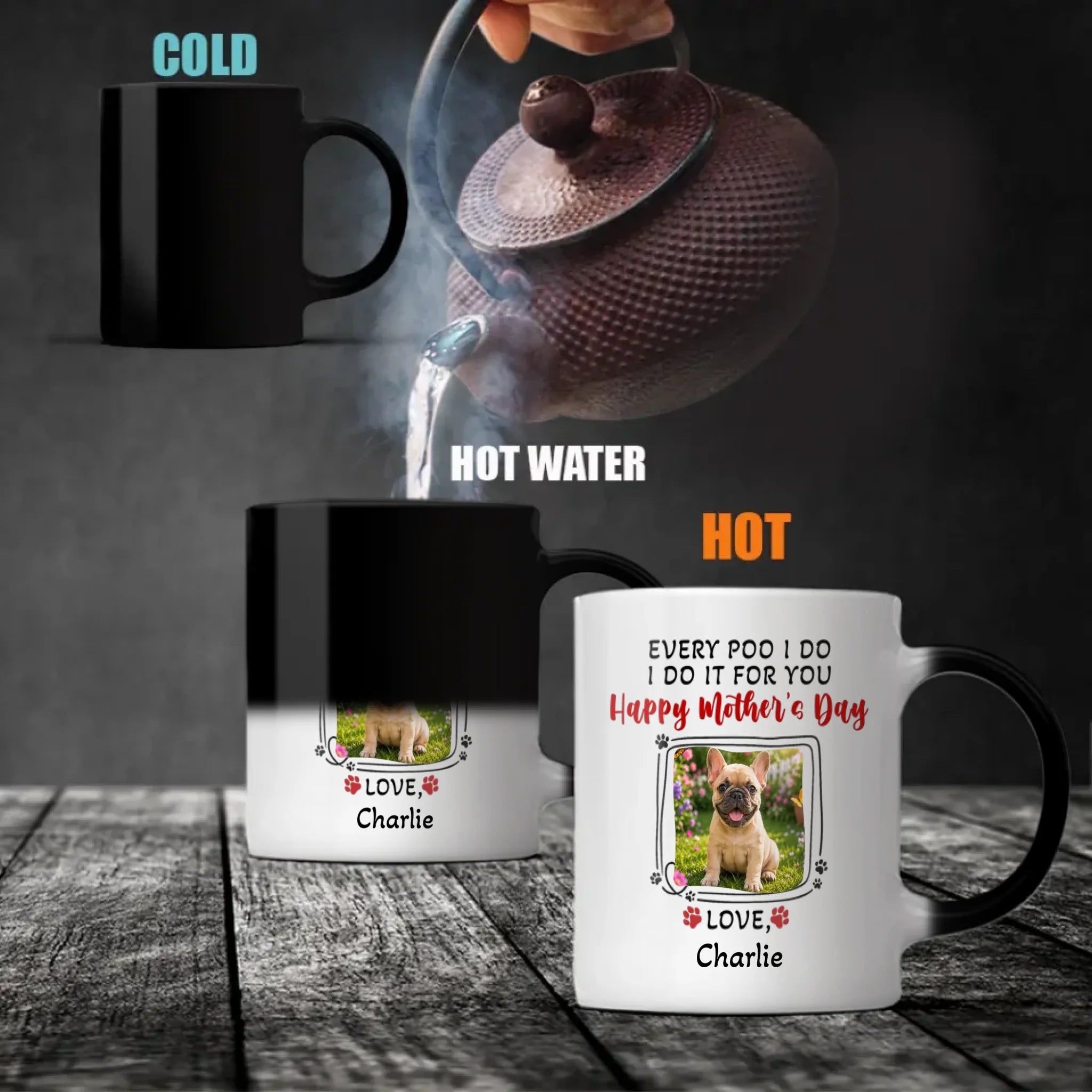 Customized French Bulldog Mug – Every Poo I Do Dog Mom Gift