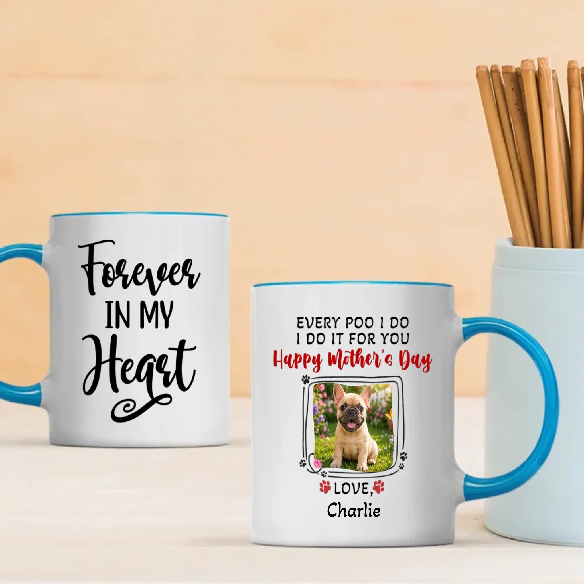 Customized French Bulldog Mug – Every Poo I Do Dog Mom Gift