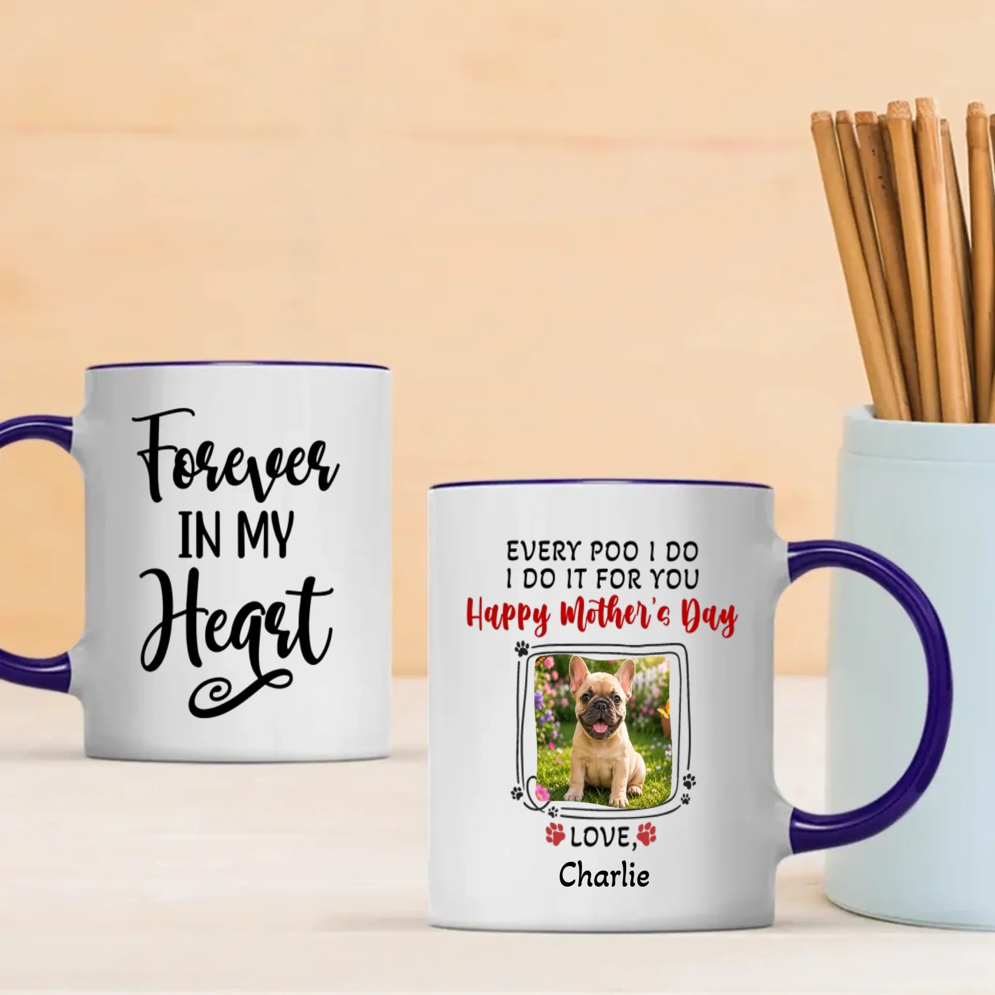 Customized French Bulldog Mug – Every Poo I Do Dog Mom Gift