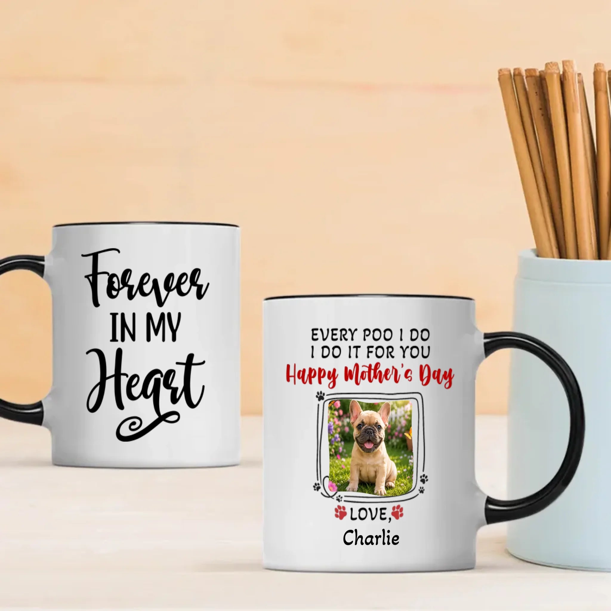 Customized French Bulldog Mug – Every Poo I Do Dog Mom Gift