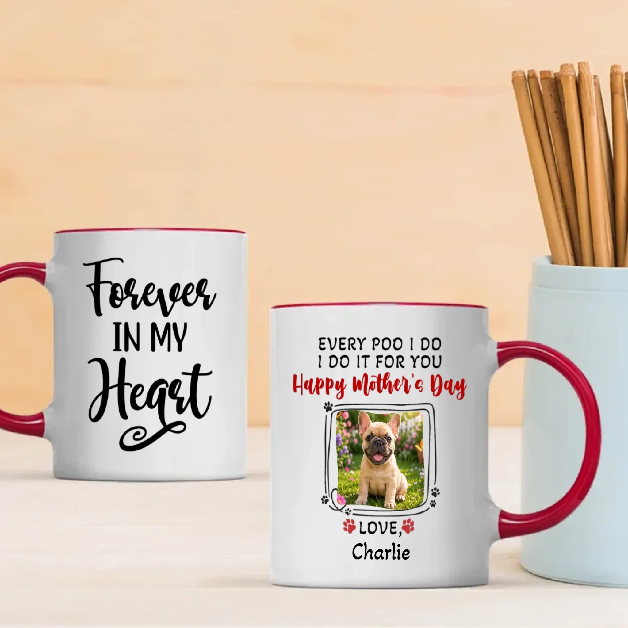 Customized French Bulldog Mug – Every Poo I Do Dog Mom Gift