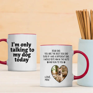 Custom French Bulldog Lover Mug - You Are The Best Dog Dad Ever Photo Present