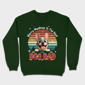 Custom Frenchie Basic Tee – Merry Woofmas To The Best Dog Dad Present
