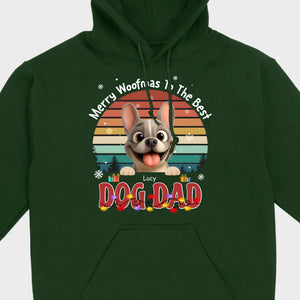 Custom Frenchie Basic Tee – Merry Woofmas To The Best Dog Dad Present