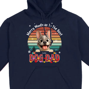 Custom Frenchie Basic Tee – Merry Woofmas To The Best Dog Dad Present