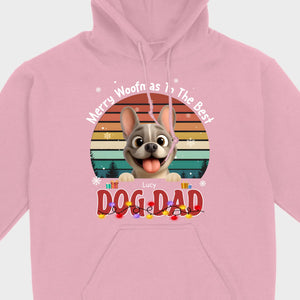 Custom Frenchie Basic Tee – Merry Woofmas To The Best Dog Dad Present