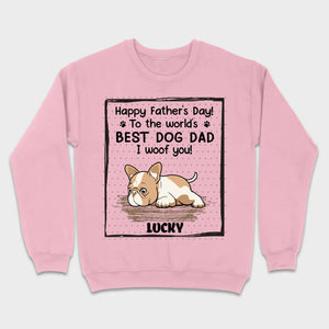 Personalized Frenchie I Woof You Father's Day Shirt – Funny Best Dog Dad Gift