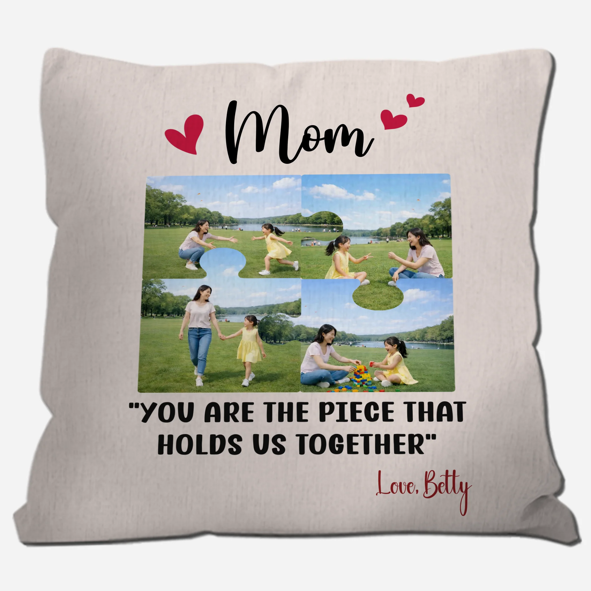 Unique Mom Personalized Picture Pillow with Name – Gift For Mommy