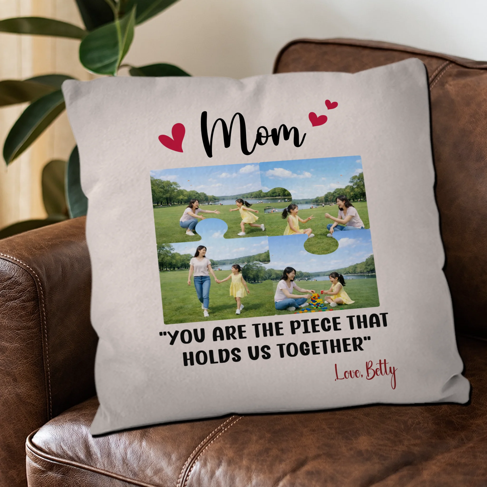 Unique Mom Personalized Picture Pillow with Name – Gift For Mommy