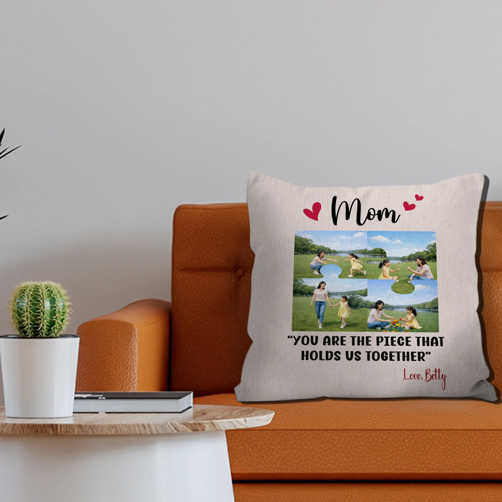Unique Mom Personalized Picture Pillow with Name – Gift For Mommy
