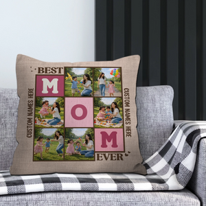 Bespoke Multi-Photo Pillow for Mother – Best Mom Ever