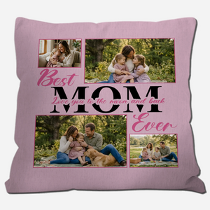 Personalized Throw Pillow – Best Mom Ever Gift For Mother