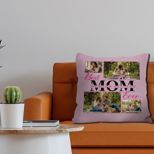 Personalized Throw Pillow – Best Mom Ever Gift For Mother