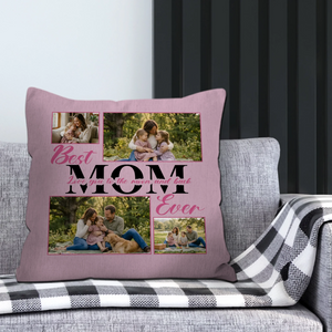 Personalized Throw Pillow – Best Mom Ever Gift For Mother