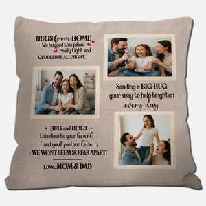 Unique Family Personalized Pillow – Hug And Hold Gift