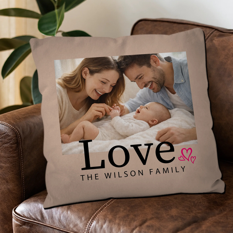 Custom Picture Pillow – Special Love Decor Present For Family