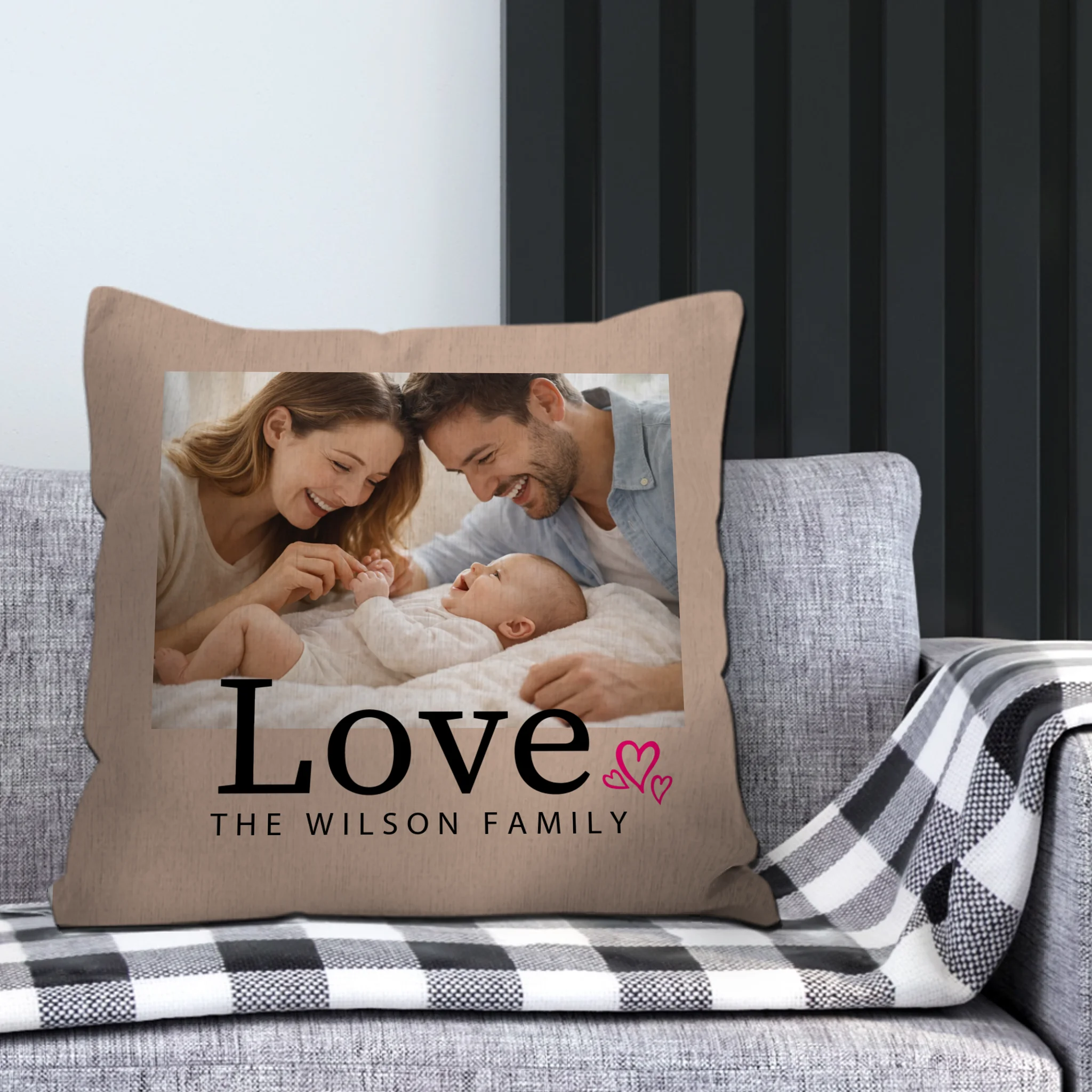 Custom Picture Pillow – Special Love Decor Present For Family