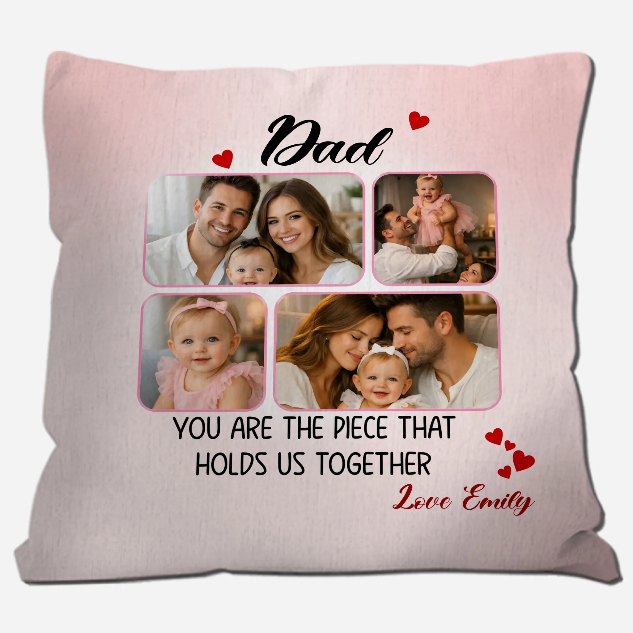 You Are The Piece That Holds Us Together Pillow – Photo Personalized Gift