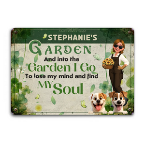 Weatherproof Vintage Garden Metal Signs – Gardeners And Dog Lovers Gift Bespoke