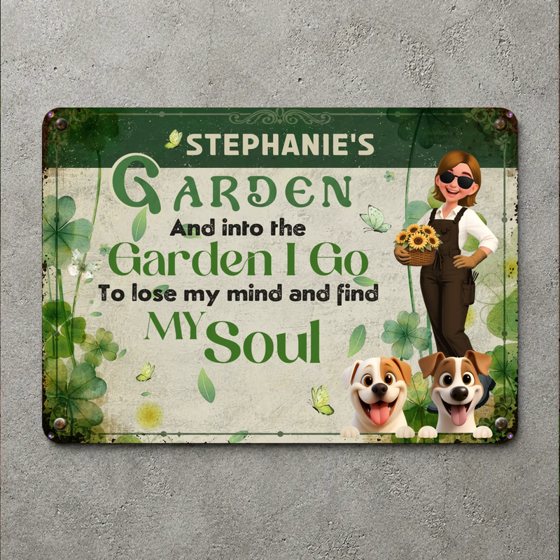 Weatherproof Vintage Garden Metal Signs – Gardeners And Dog Lovers Gift Bespoke