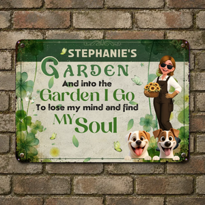 Weatherproof Vintage Garden Metal Signs – Gardeners And Dog Lovers Gift Bespoke